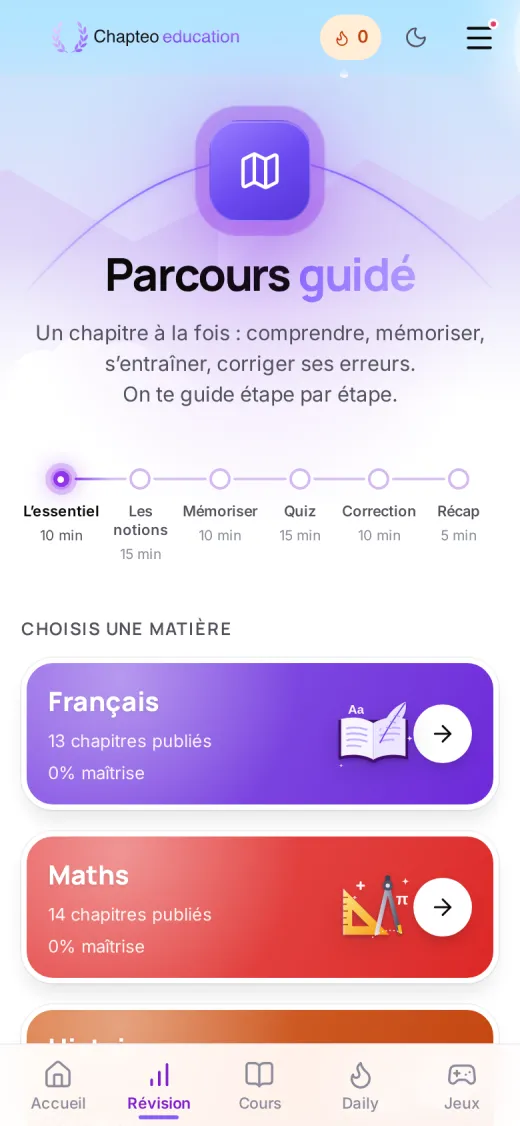 Capture de Chapteo : guidé